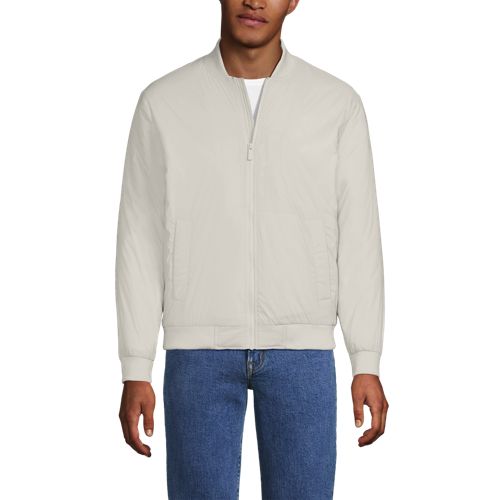  Lands' End Leichte Wanderlite Bomberjacke, Herren, Größe:44-46 Regular, Beige, Elasthan/nylon-mischung, By Lands' End 