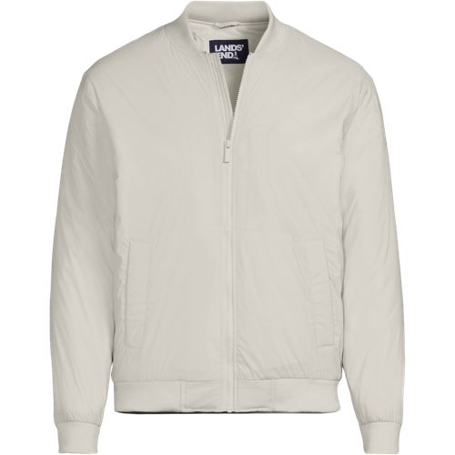Lightweight Insulated Bomber Jacket, Men, size: S, regular, Misc, Spandex/Nylon-blend, by Lands' End