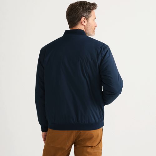  Lands' End Leichte Wanderlite Bomberjacke, Herren, Größe:44-46 Regular, Blau, Elasthan/nylon-mischung, By Lands' End 