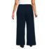 Women's Plus Size Sport Knit High Rise Pleated Wide Leg Pants, Back