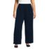 Women's Plus Size Sport Knit High Rise Pleated Wide Leg Pants, Front