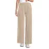 Women's Petite Sport Knit High Rise Pleated Wide Leg Pants, Front