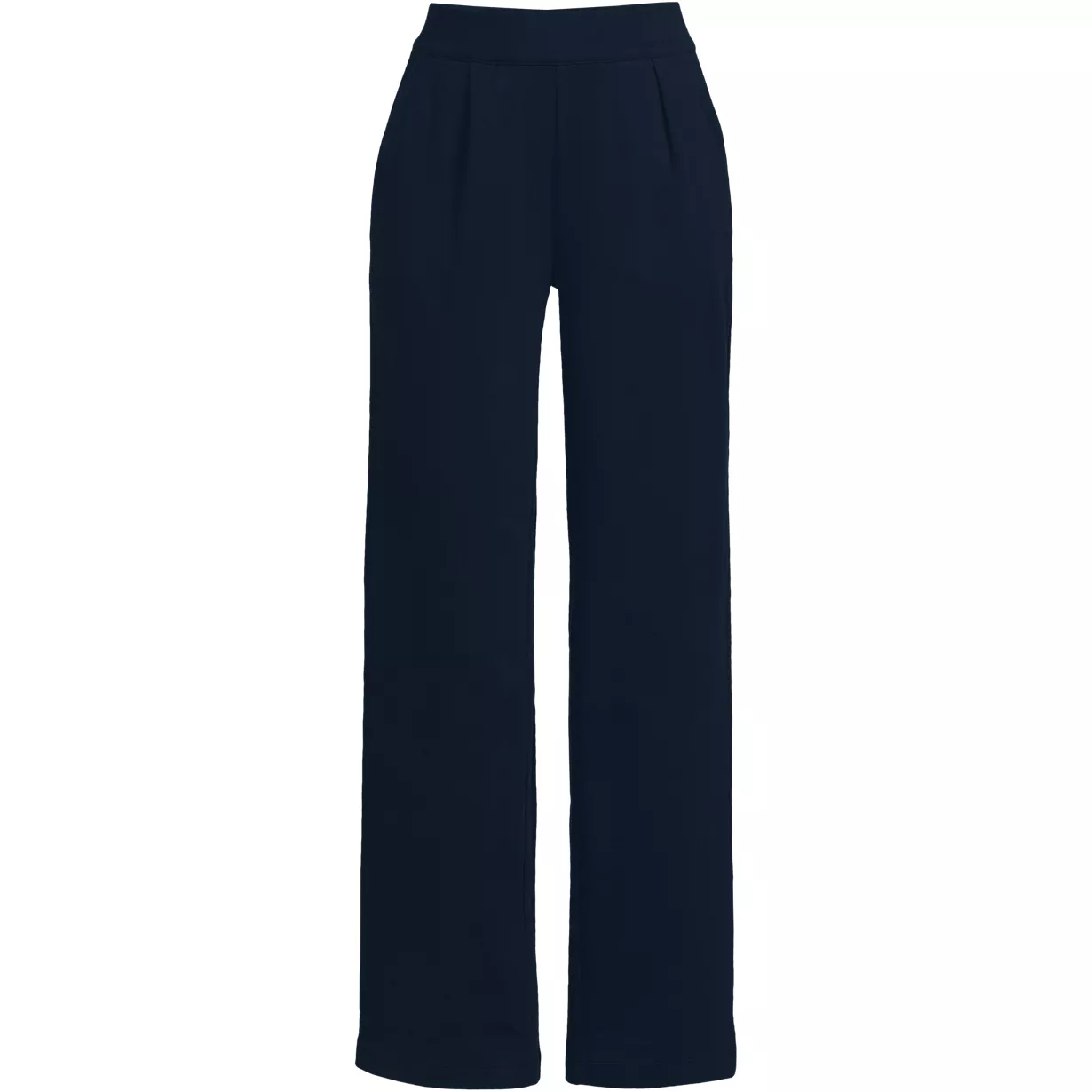 Women's Sport Knit High Rise Pleated Wide Leg Pants