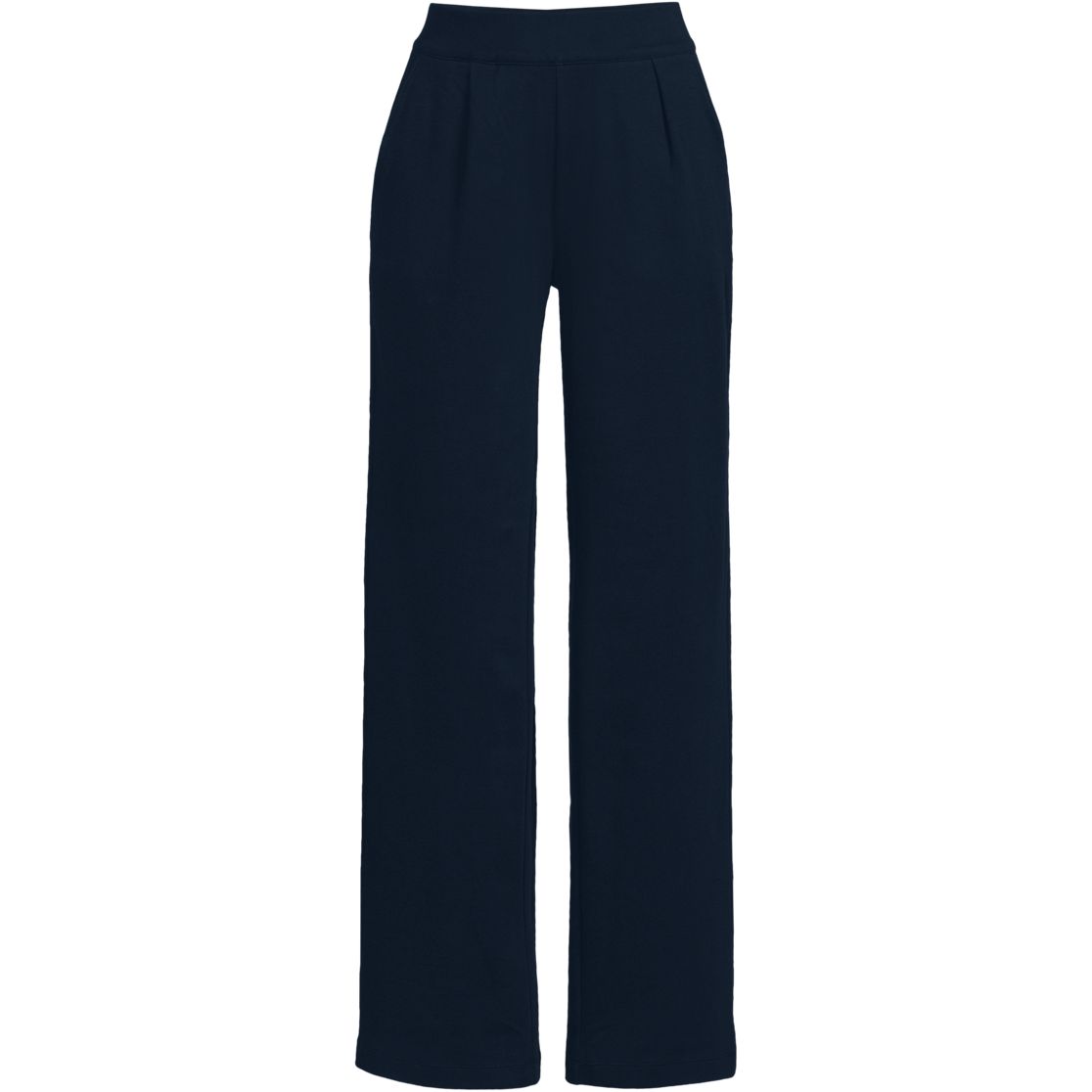 Women's Sport Knit High Rise Pleated Wide Leg Pants