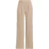 Women's Plus Size Sport Knit High Rise Pleated Wide Leg Pants, Front