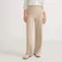 Women's Sport Knit High Rise Pleated Wide Leg Pants, Front