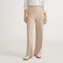 Women's Sport Knit High Rise Pleated Wide Leg Pants, Front