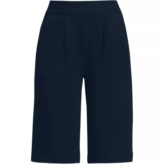 Women's Sport Knit High Rise Pleated 12" Bermuda Shorts - primary