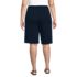 Women's Plus Size Sport Knit High Rise Pleated 12" Bermuda Shorts, Back