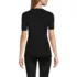 Women's Silk Interlock Short Sleeve Crewneck Long Underwear Thermal Baselayer Top, Back