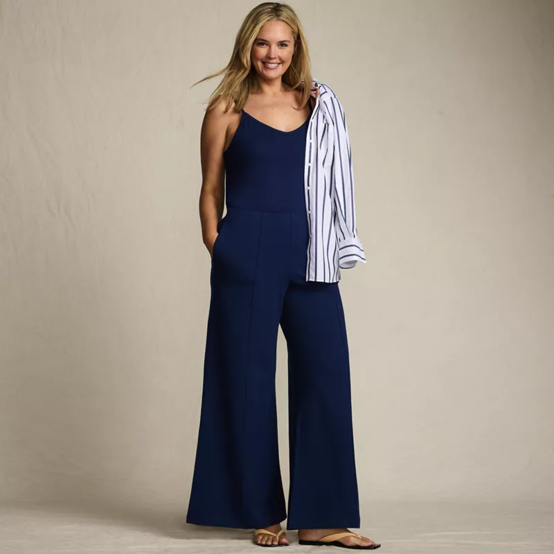 Women's Plus Size Starfish High Rise Palazzo Pants, alternative image
