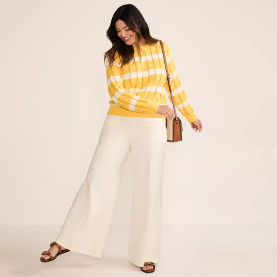 Women's Plus Size Starfish High Rise Palazzo Pants - primary