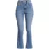 Women's Denim High Rise Kick Flare Crop Jeans, Front