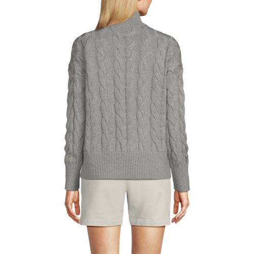 Women's Drifter Cable Quarter Zip Sweater - image 3