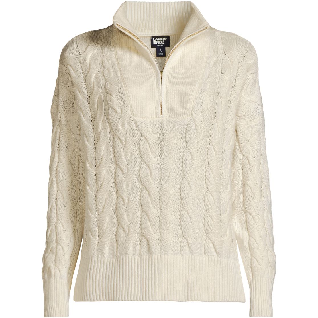 Women's Drifter Cable Quarter Zip Sweater