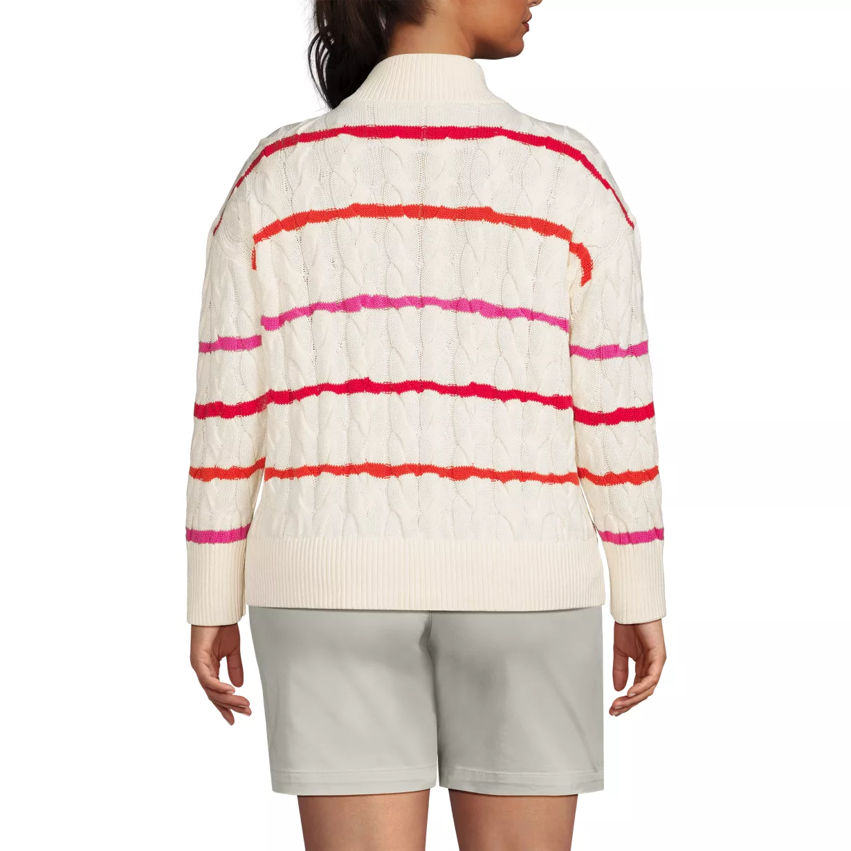 Women's Drifter Cable Quarter Zip Sweater