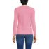 Women's Polished Rib Tie Henley Top, Back