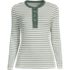 Women's Polished Rib Tie Henley Top, Front