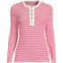 Women's Polished Rib Tie Henley Top, Front