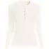 Women's Polished Rib Tie Henley Top, Front