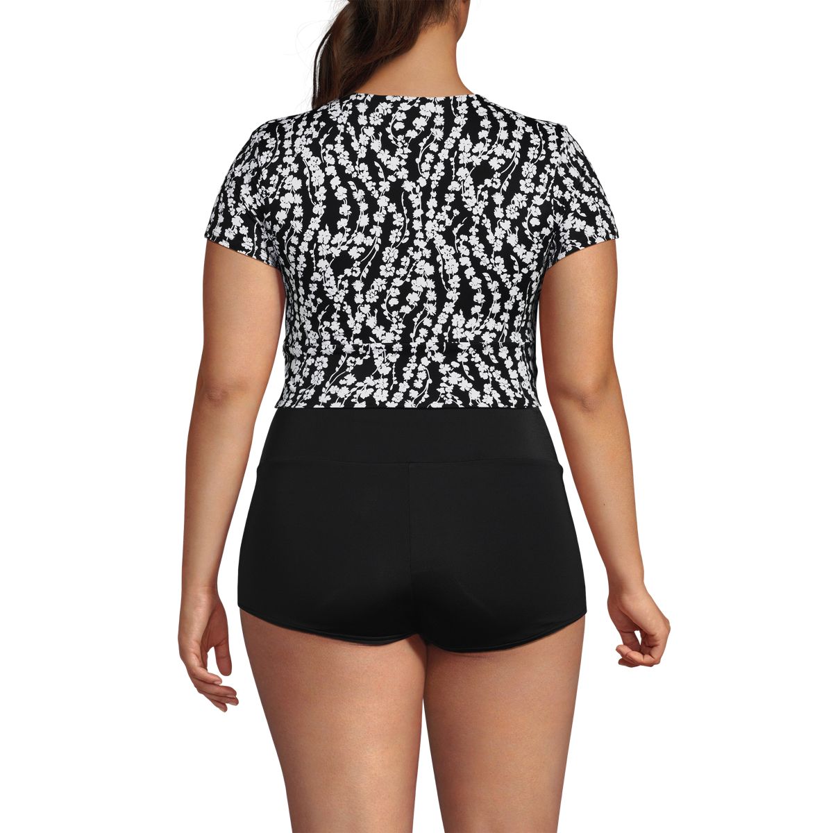 Women's Tugless Cap Sleeve Tankini Top