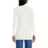 Women's Long Sleeve Polished Rib Button Through Tunic Shirt, Back