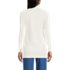 Women's Long Sleeve Polished Rib Button Through Tunic Shirt, Back