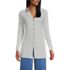 Women's Long Sleeve Polished Rib Button Through Tunic Shirt, Front