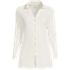 Women's Long Sleeve Polished Rib Button Through Tunic Shirt, Front