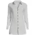 Women's Long Sleeve Polished Rib Button Through Tunic Shirt, Front