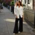 Women's Long Sleeve Polished Rib Button Through Tunic Shirt, alternative image