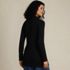 Women's Long Sleeve Polished Rib Button Through Tunic Shirt, Back