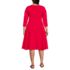 Women's Plus Size Starfish 3/4 Sleeve Dress, Back