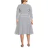Women's Plus Size Starfish 3/4 Sleeve Dress, Back