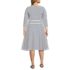 Women's Plus Size Starfish 3/4 Sleeve Dress, Back