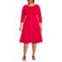 Women's Plus Size Starfish 3/4 Sleeve Dress, Front