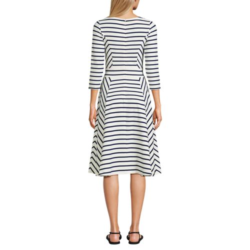 Ivory/Deep Sea Breton Stripe