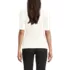 Women's Elbow Sleeve Polished Rib Henley Top, Back