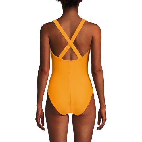 Women's Tugless Ribbed X-Back One Piece Swimsuit - image 4