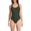 Women's Tugless Ribbed X-Back One Piece Swimsuit