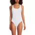 Women's Tugless Ribbed X-Back One Piece Swimsuit, Front