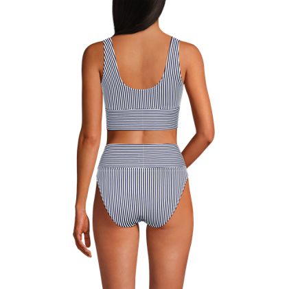 Women's Tugless Tankini Top and High Waisted Bottom Swimsuit Set - image 5