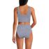 Women's Tugless Tankini Top and High Waisted Bottom Swimsuit Set, Back