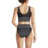 Women's Tugless Tankini Top and High Waisted Bottom Swimsuit Set, Back