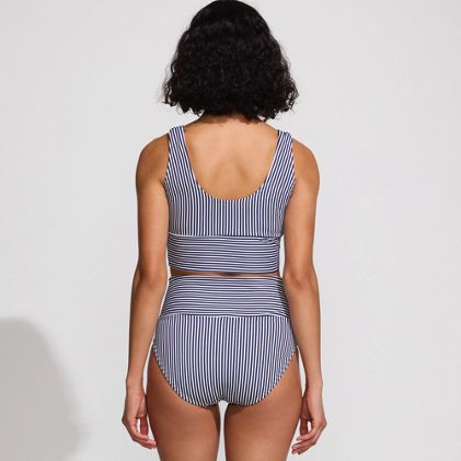 Women's Tugless Tankini Top and High Waisted Bottom Swimsuit Set - image 2