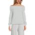 Women's Eyelash Off Shoulder Sweater, Front