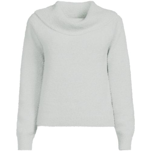 Women's Eyelash Off Shoulder Sweater - image 5