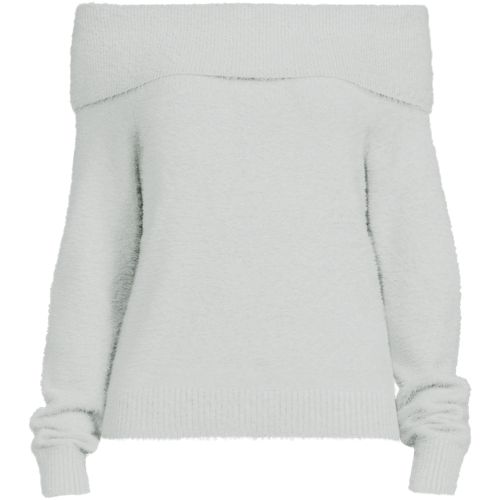 Women's Eyelash Off Shoulder Sweater - image 4