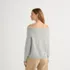 Women's Eyelash Off Shoulder Sweater, Back