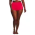 Women's Plus Size Tugless High Waisted Swim Boy Shorts, Front